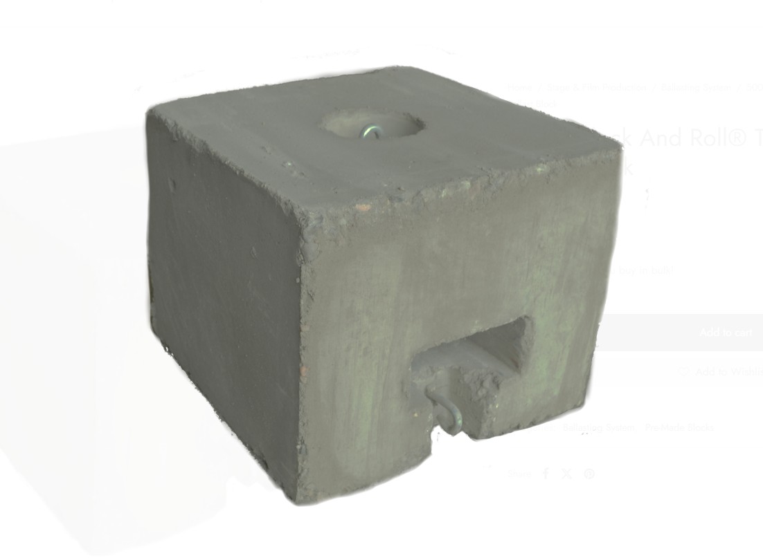 Concrete Tent Block 500 lbs