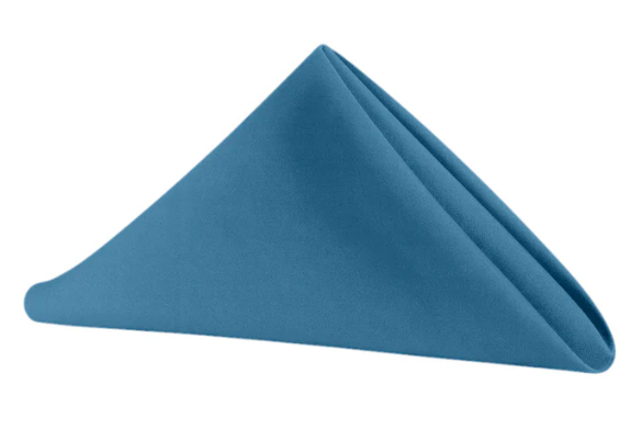 20x20 Steele Blue Polyester Napkins
